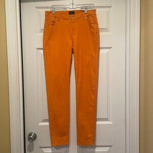 Celebrity Pink Women's 9 Junior Skinny Orange Pants Low Rise 5-Pocket Stretch